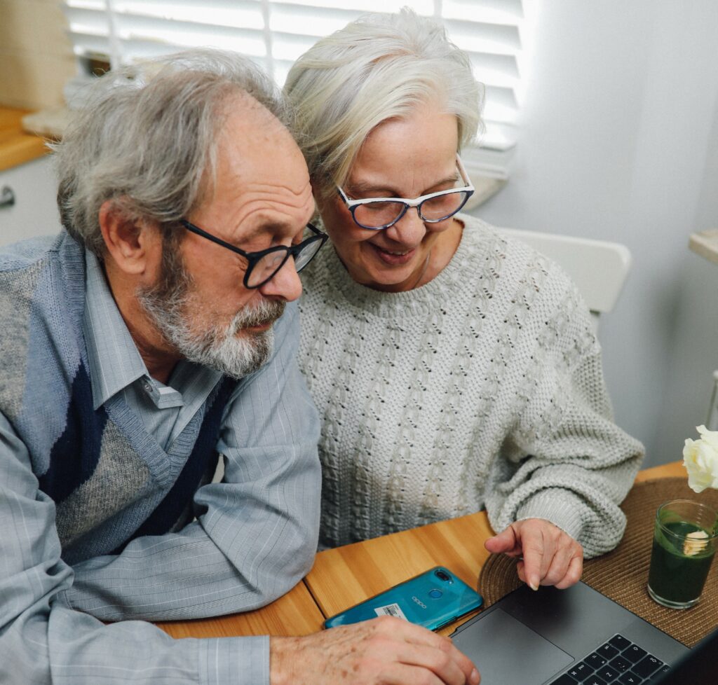 Couple filling out their medical history