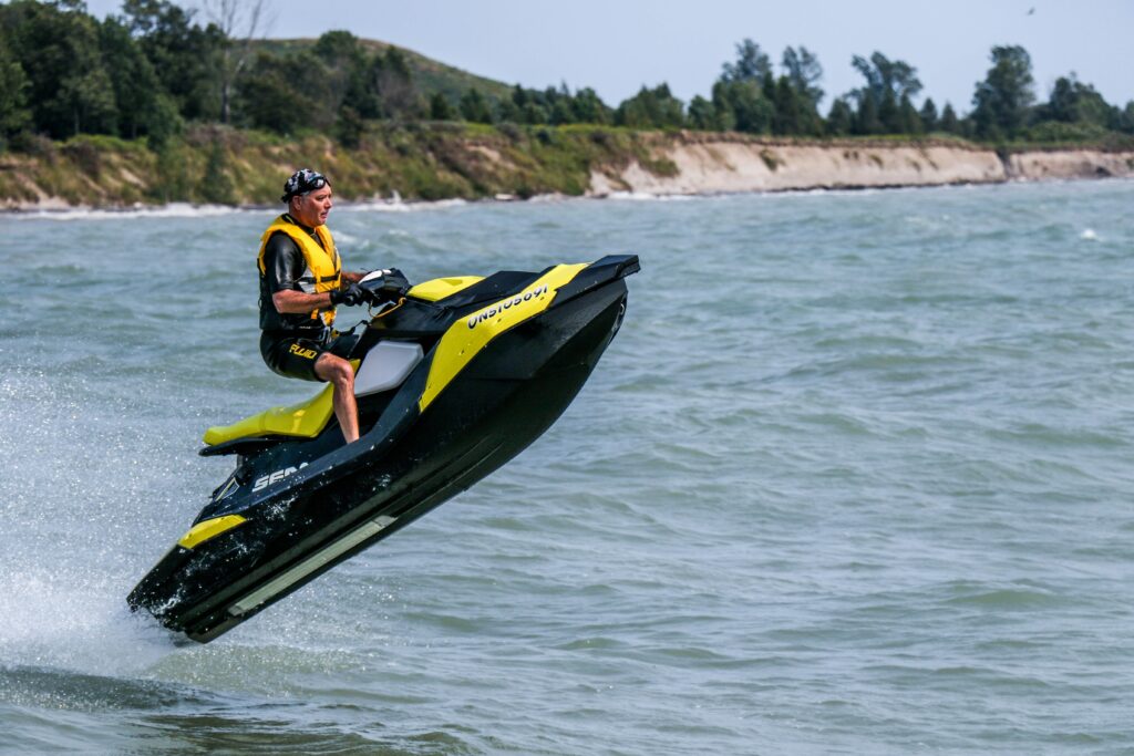 jet skiing